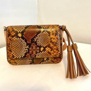 Tory Burch Croc Bag. Like New! Perfect condition.